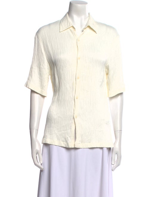 Sandro Short Sleeve Button-Up Top