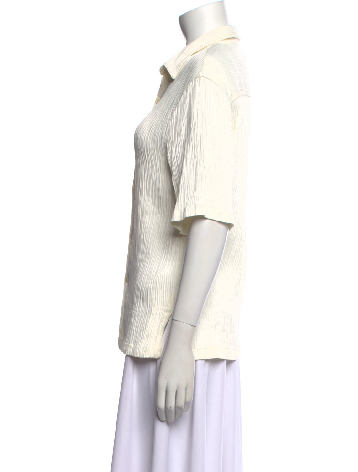 Sandro Short Sleeve Button-Up Top