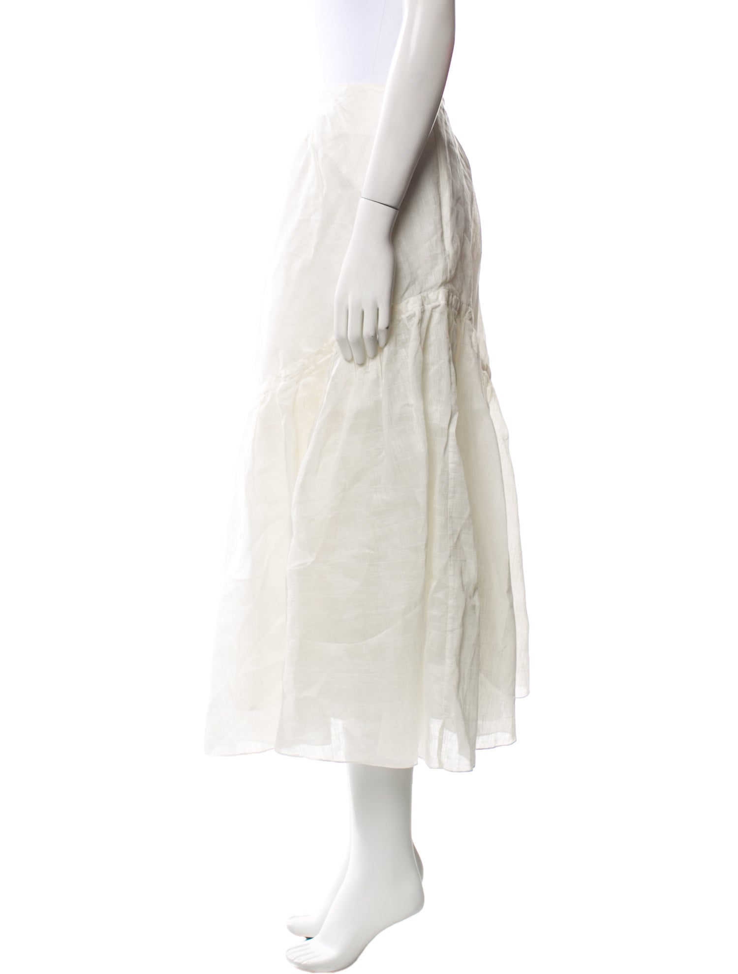 Sandro Linen Midi Length Skirt