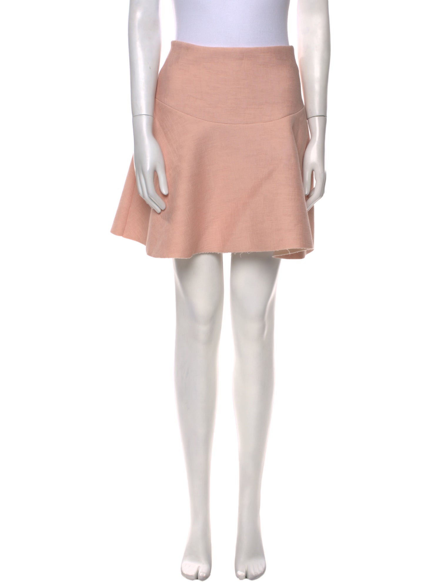 Sandro Raw-Edge Trim Mini Skirt