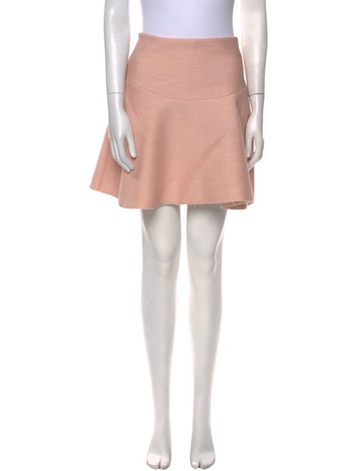 Sandro Raw-Edge Trim Mini Skirt