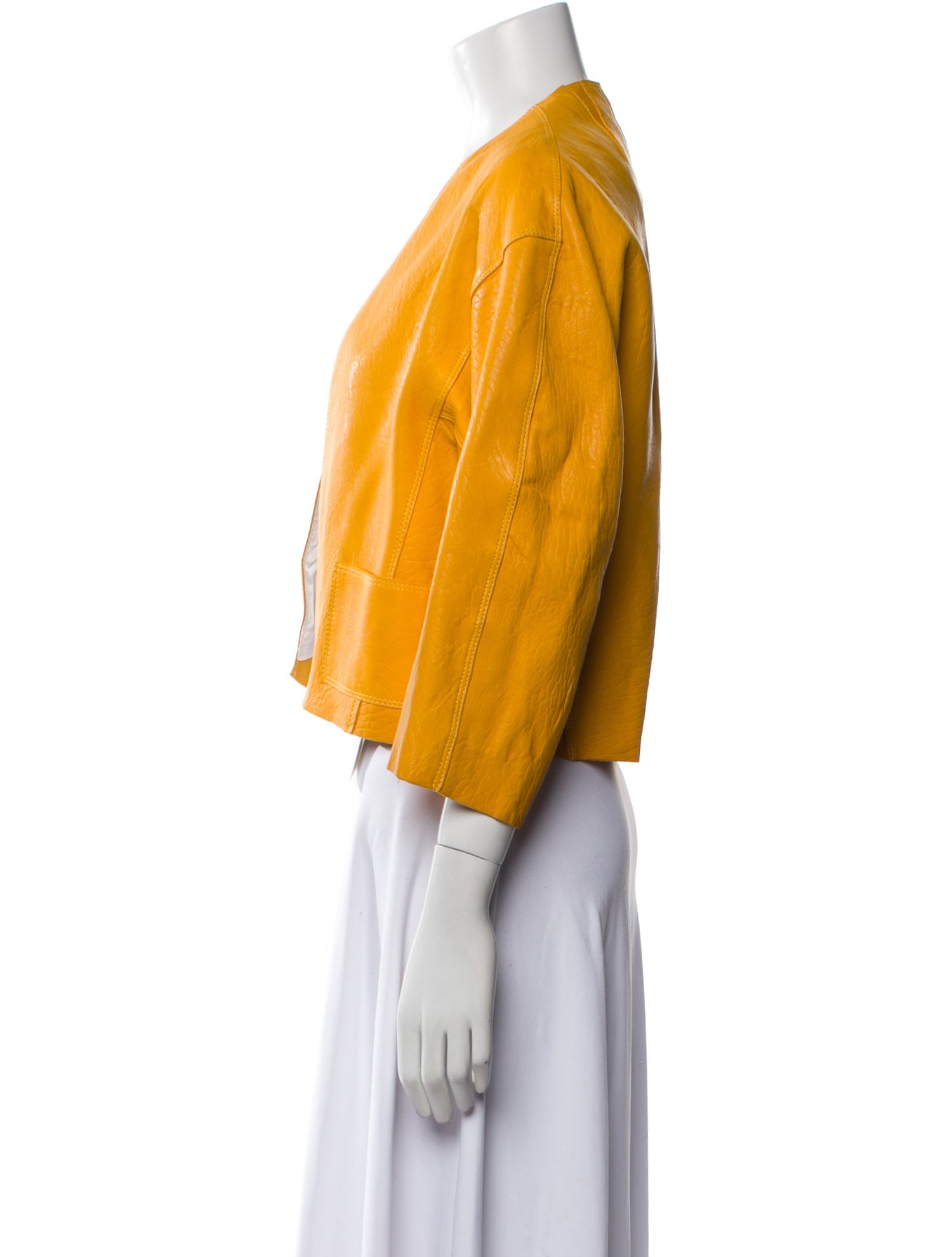 Sandro Lamb Leather Evening Jacket