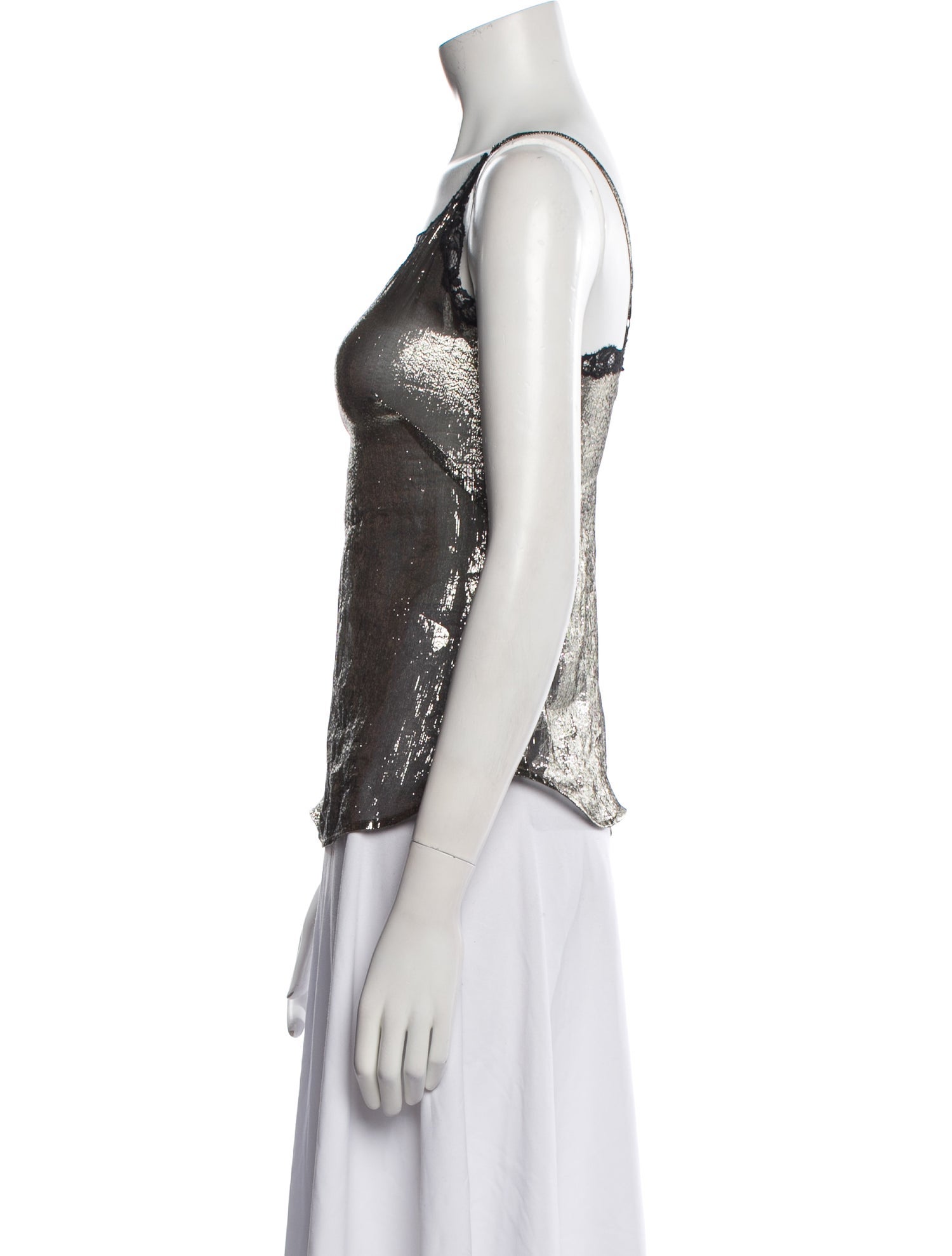 Sandro Silk V-Neck Top