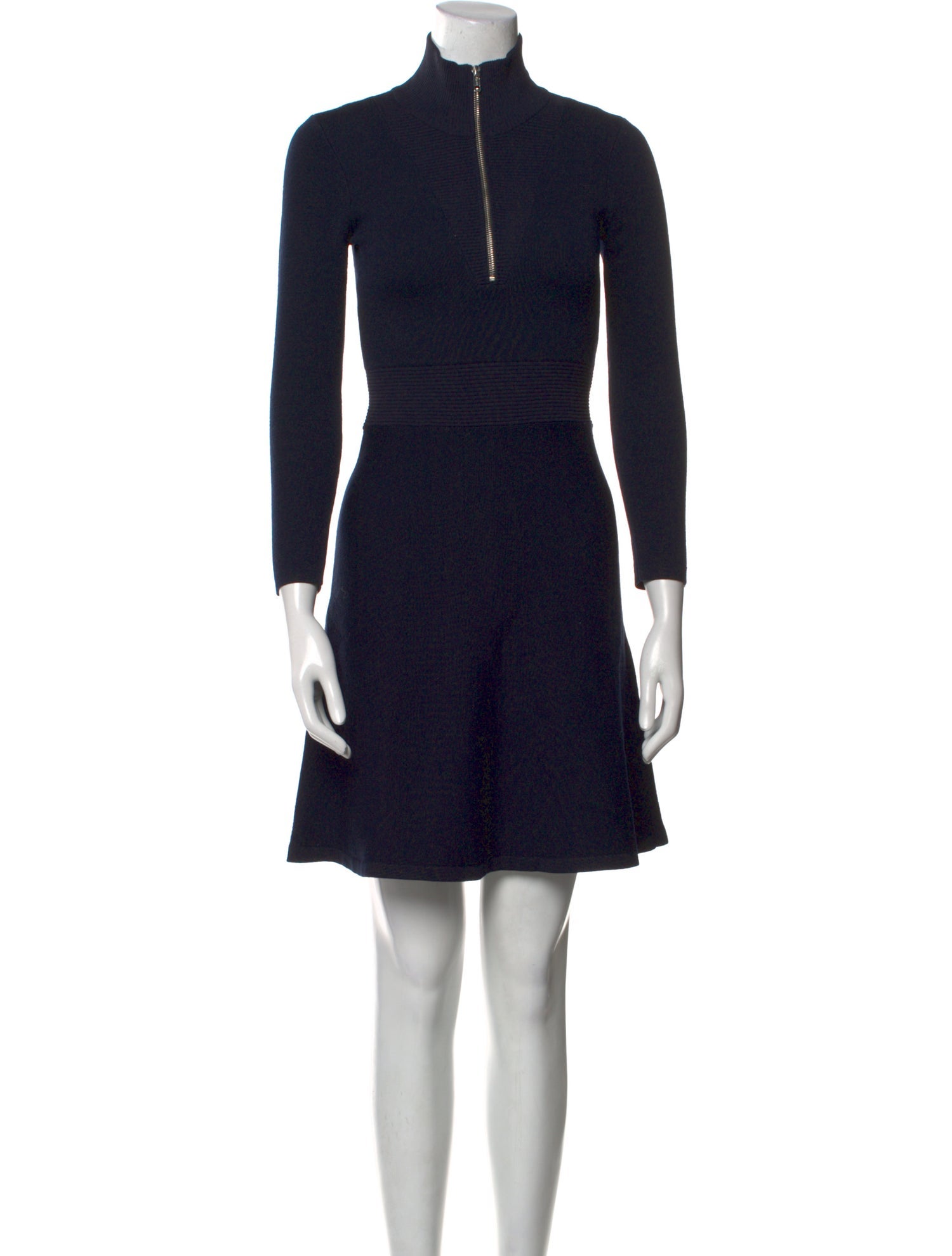 Sandro Mock Neck Mini Dress