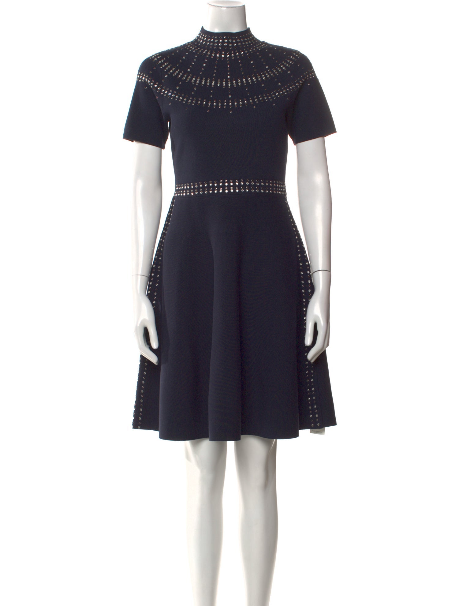 Sandro Mock Neck Mini Dress