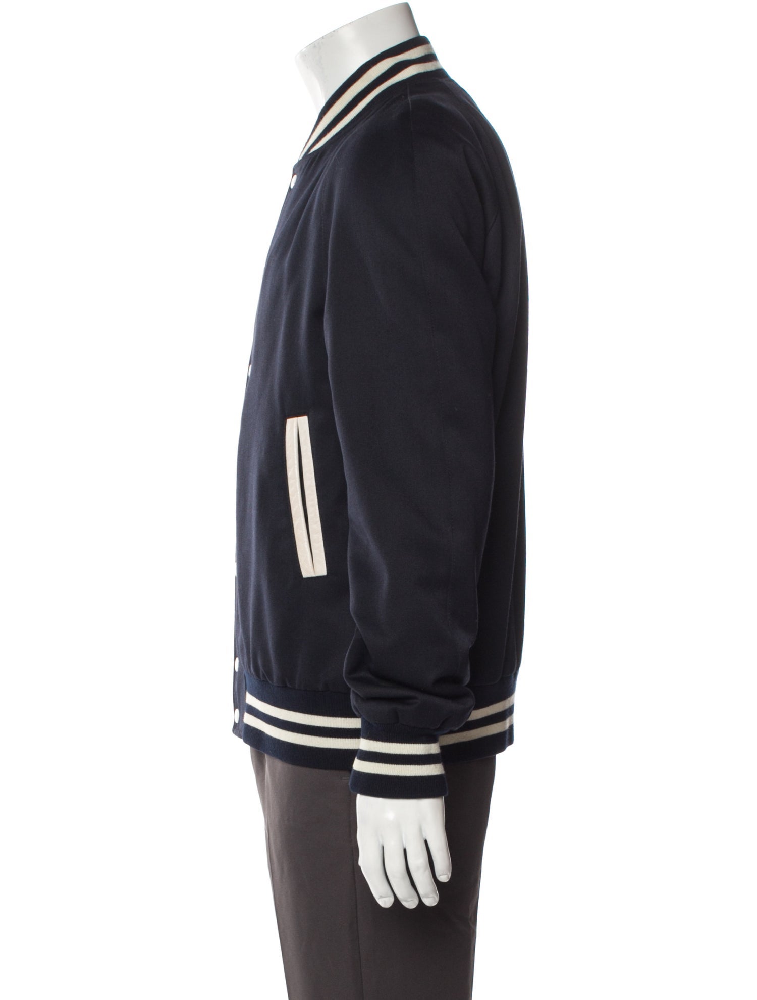 Sandro Striped Varsity Jacket