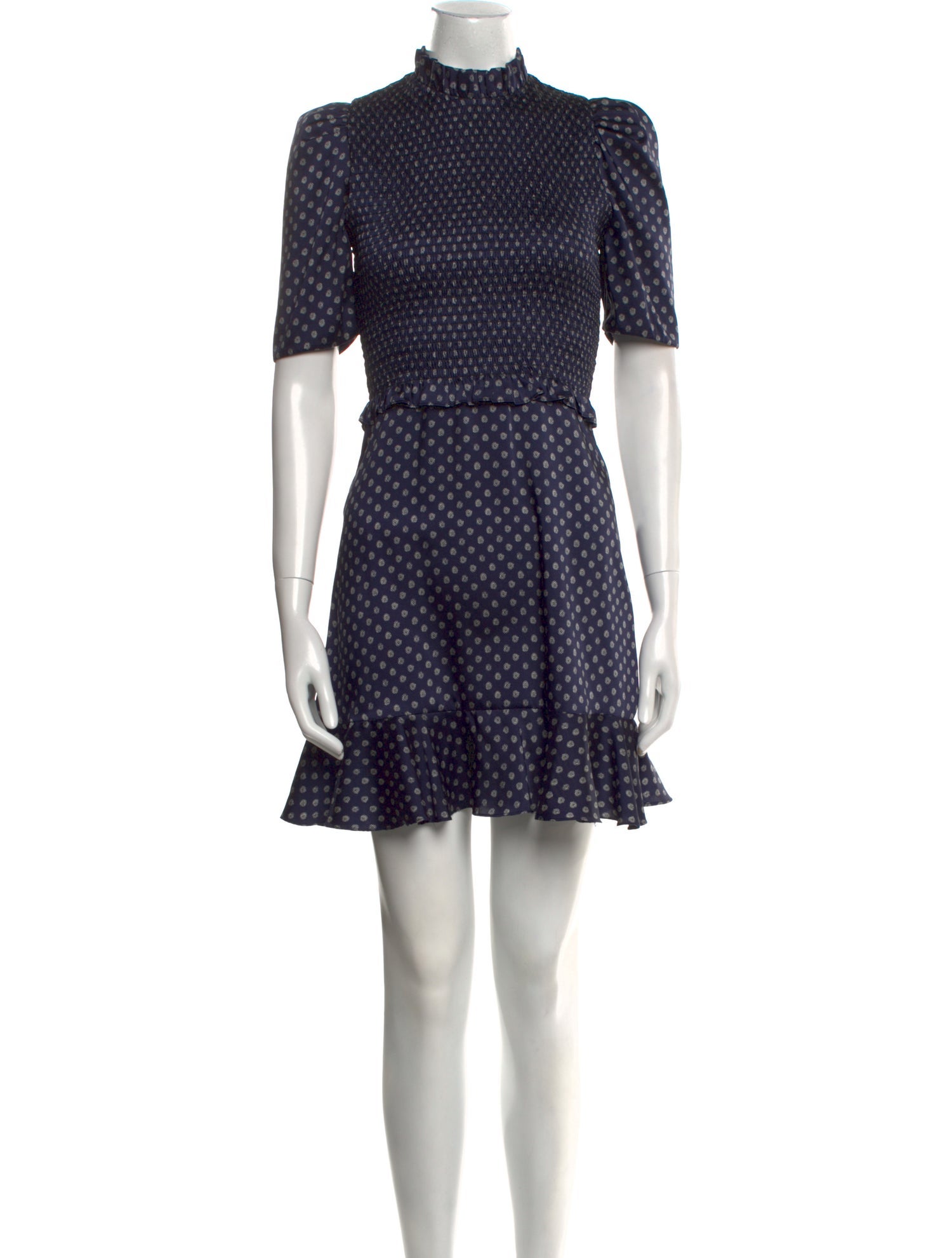 Sandro Polka Dot Print Mini Dress