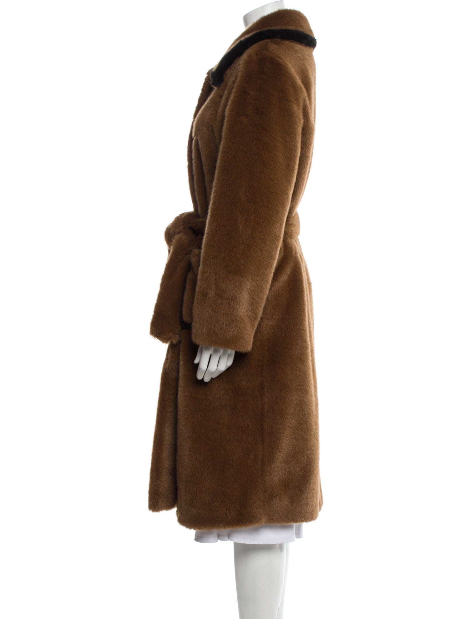 Sandro Faux Fur Faux Fur Coat