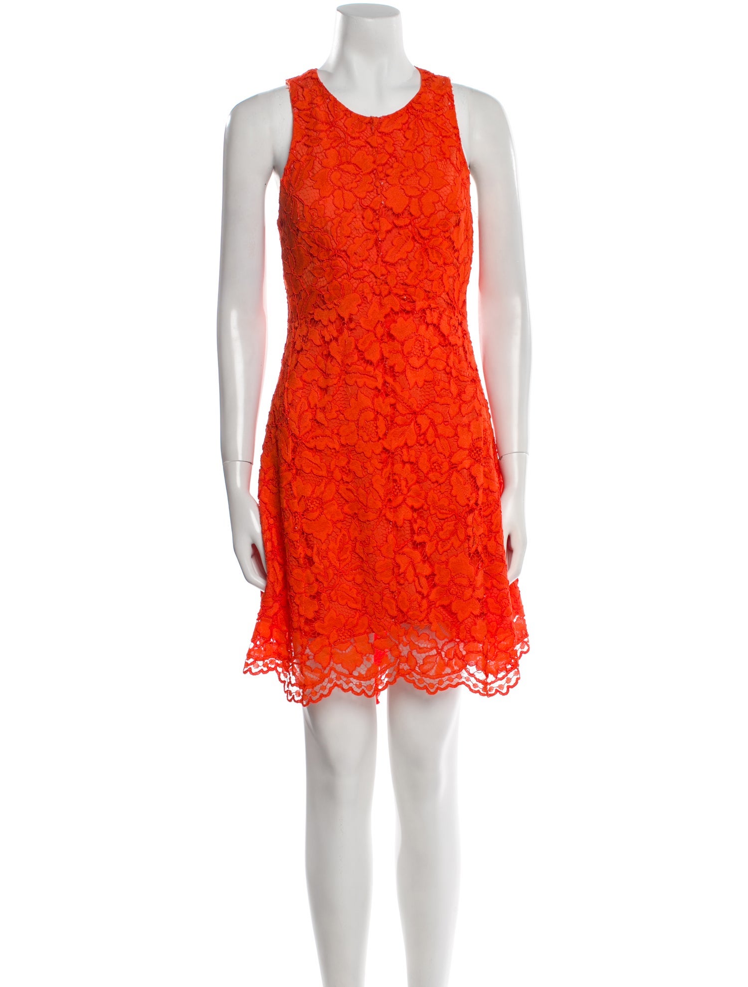 Sandro Lace Pattern Mini Dress