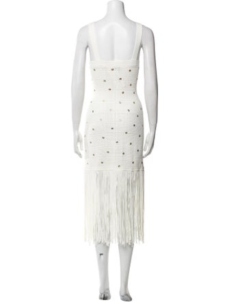 Sandro Square Neckline Long Dress