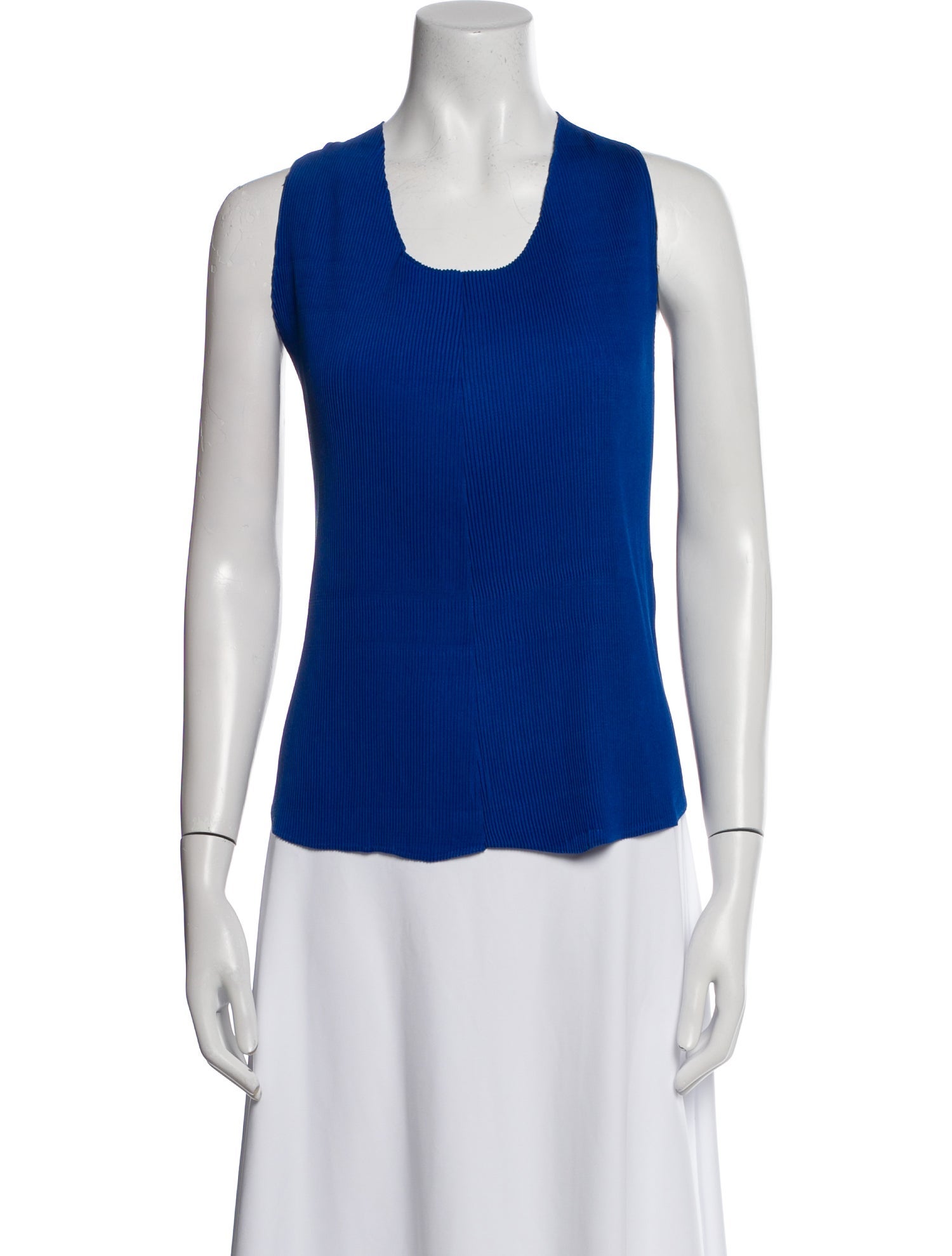 Sandro Square Neckline Sleeveless Top