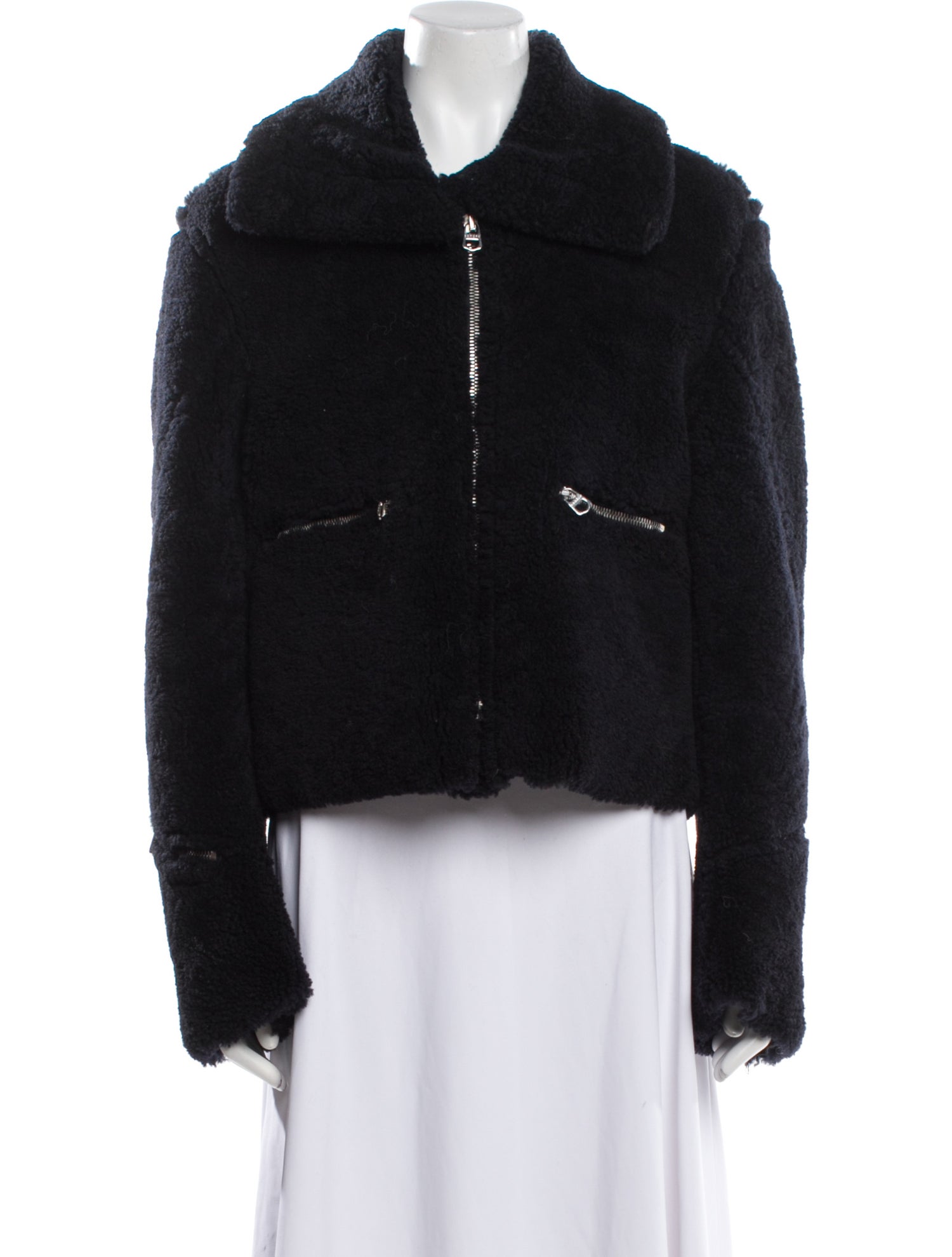 Sandro Shearling Fur Jacket