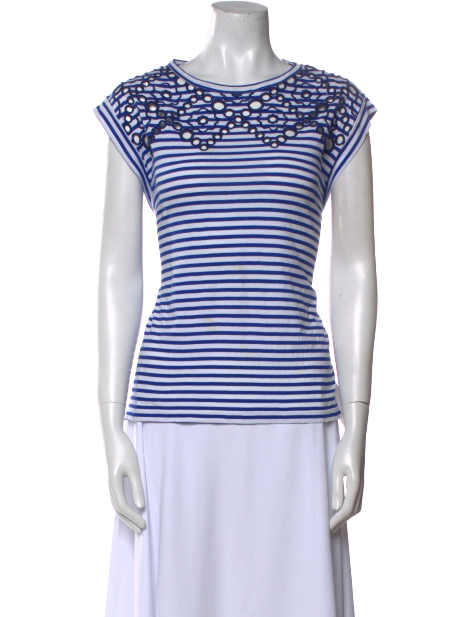 Sandro Striped Crew Neck T-Shirt