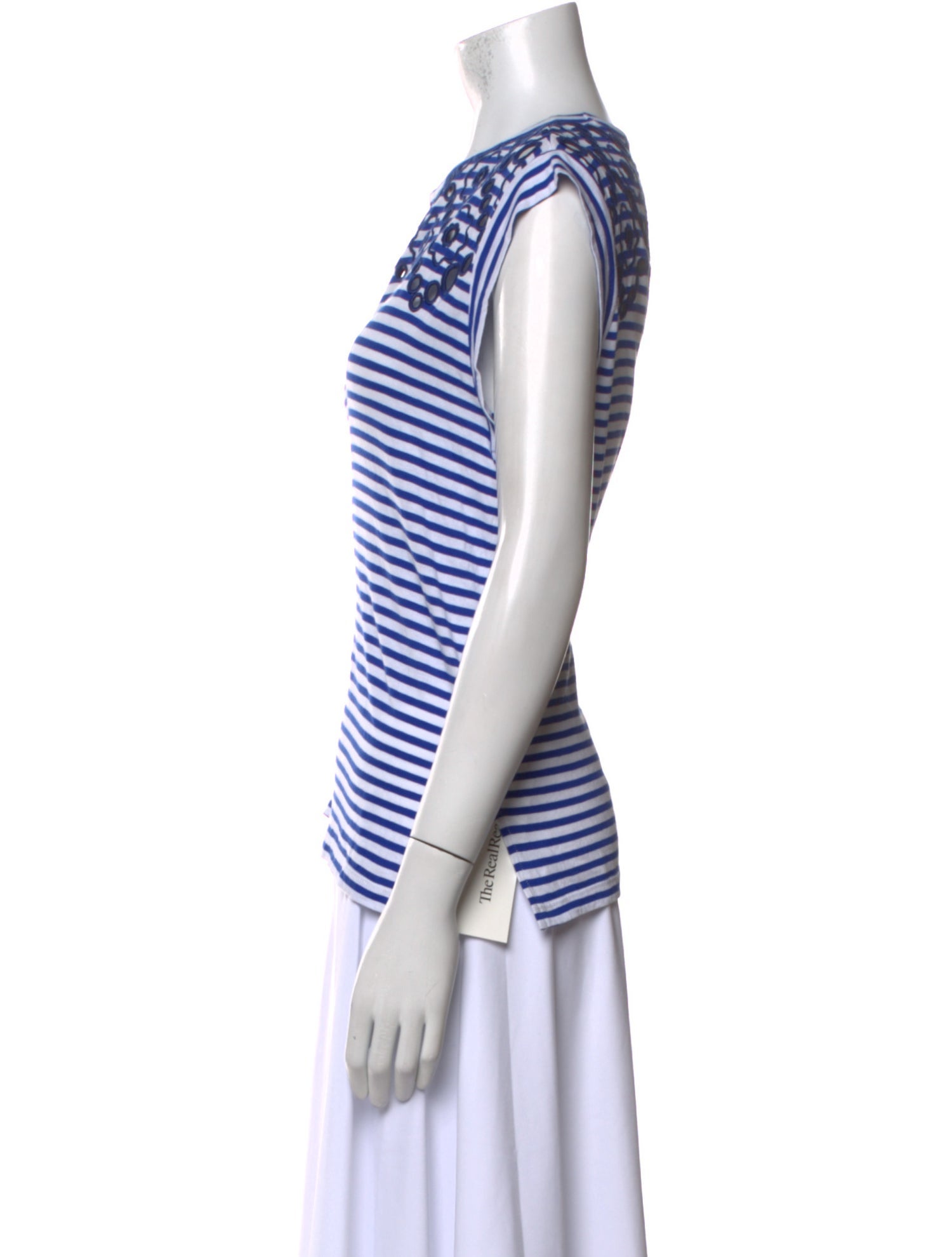 Sandro Striped Crew Neck T-Shirt