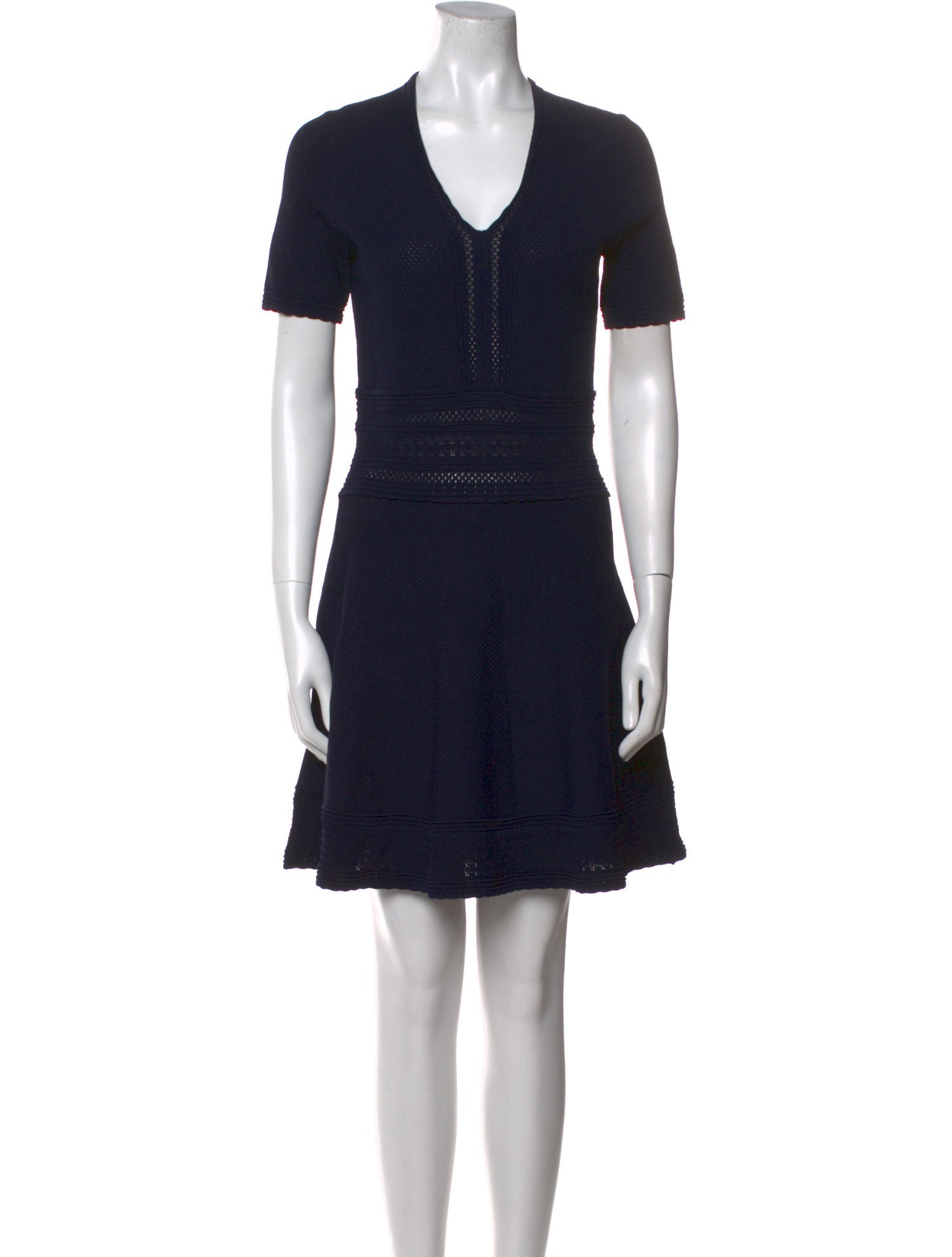 Sandro V-Neck Mini Dress