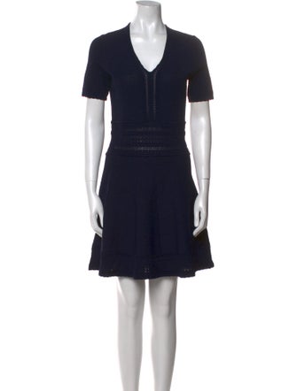 Sandro V-Neck Mini Dress