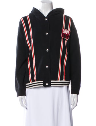 Sandro Striped Bomber Jacket
