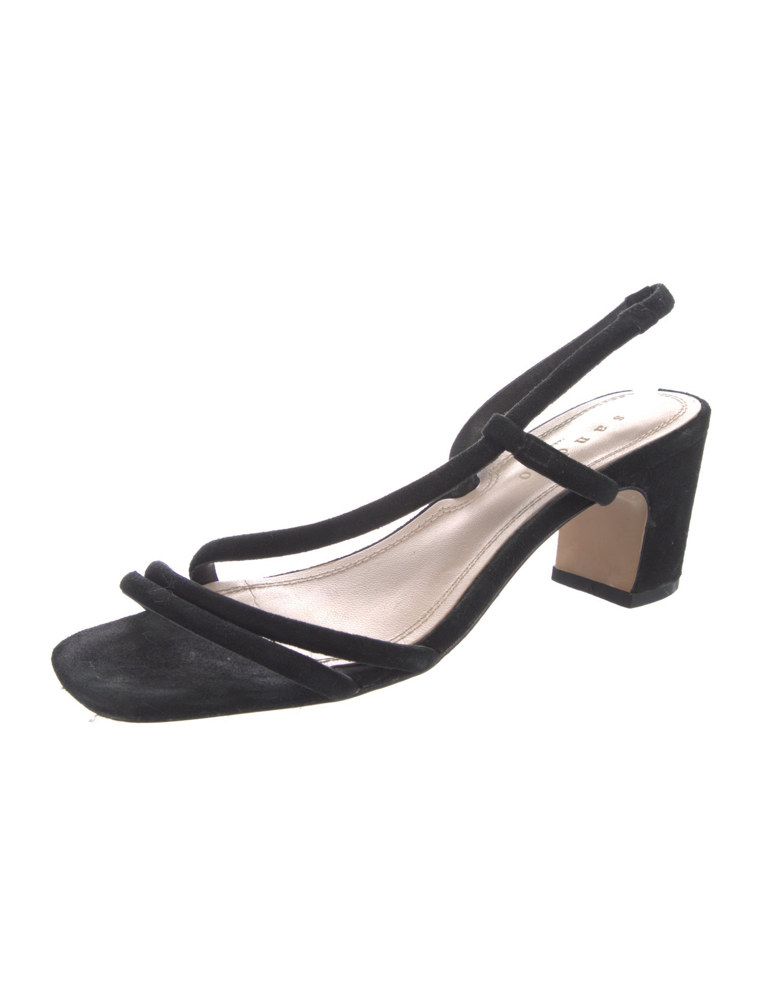 Sandro Suede Slingback Sandals