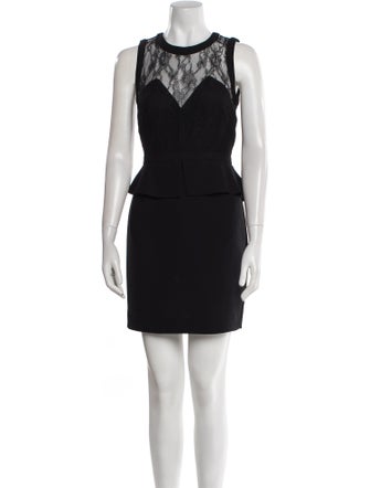 Sandro Crew Neck Mini Dress