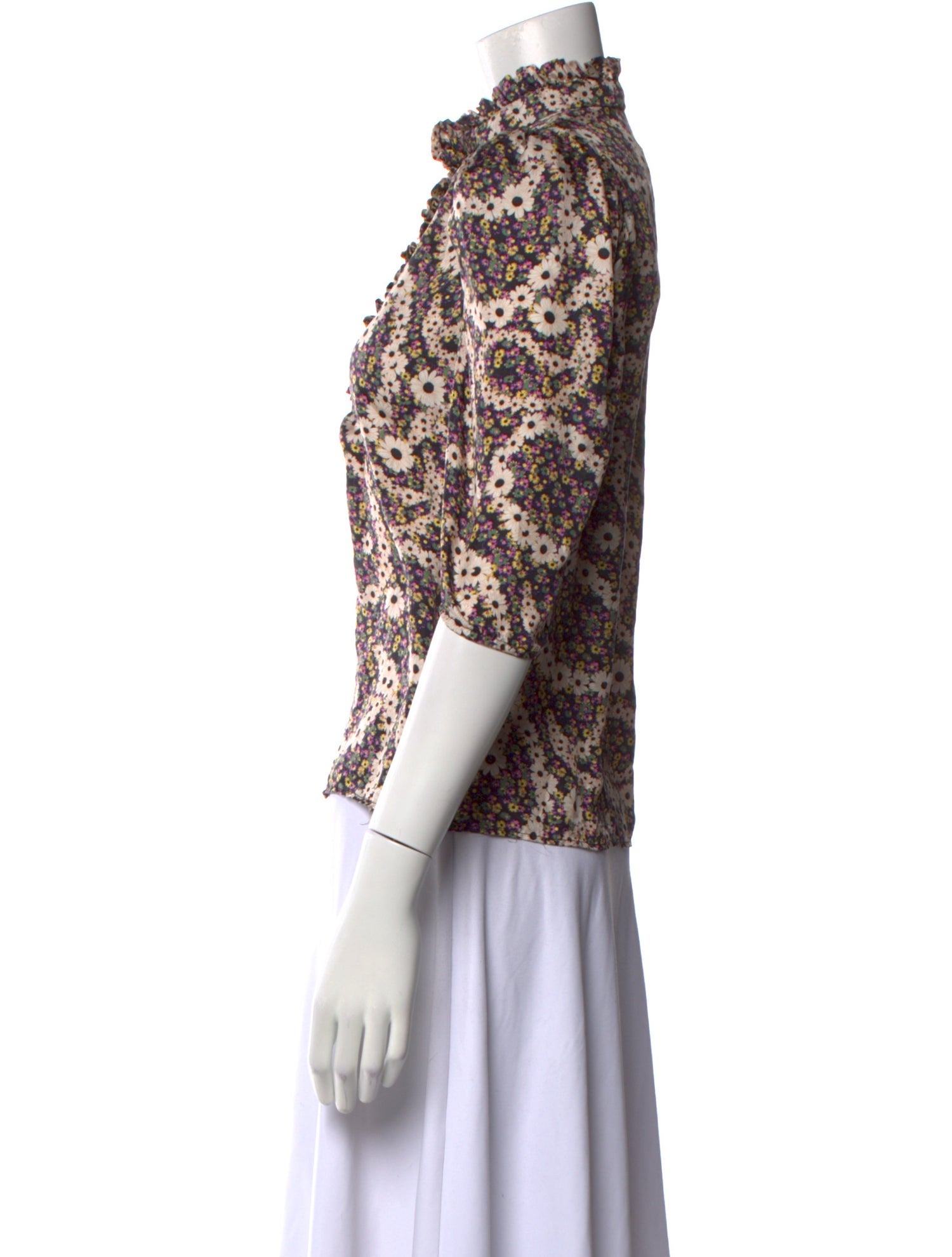 Sandro Silk Paisley Print Blouse