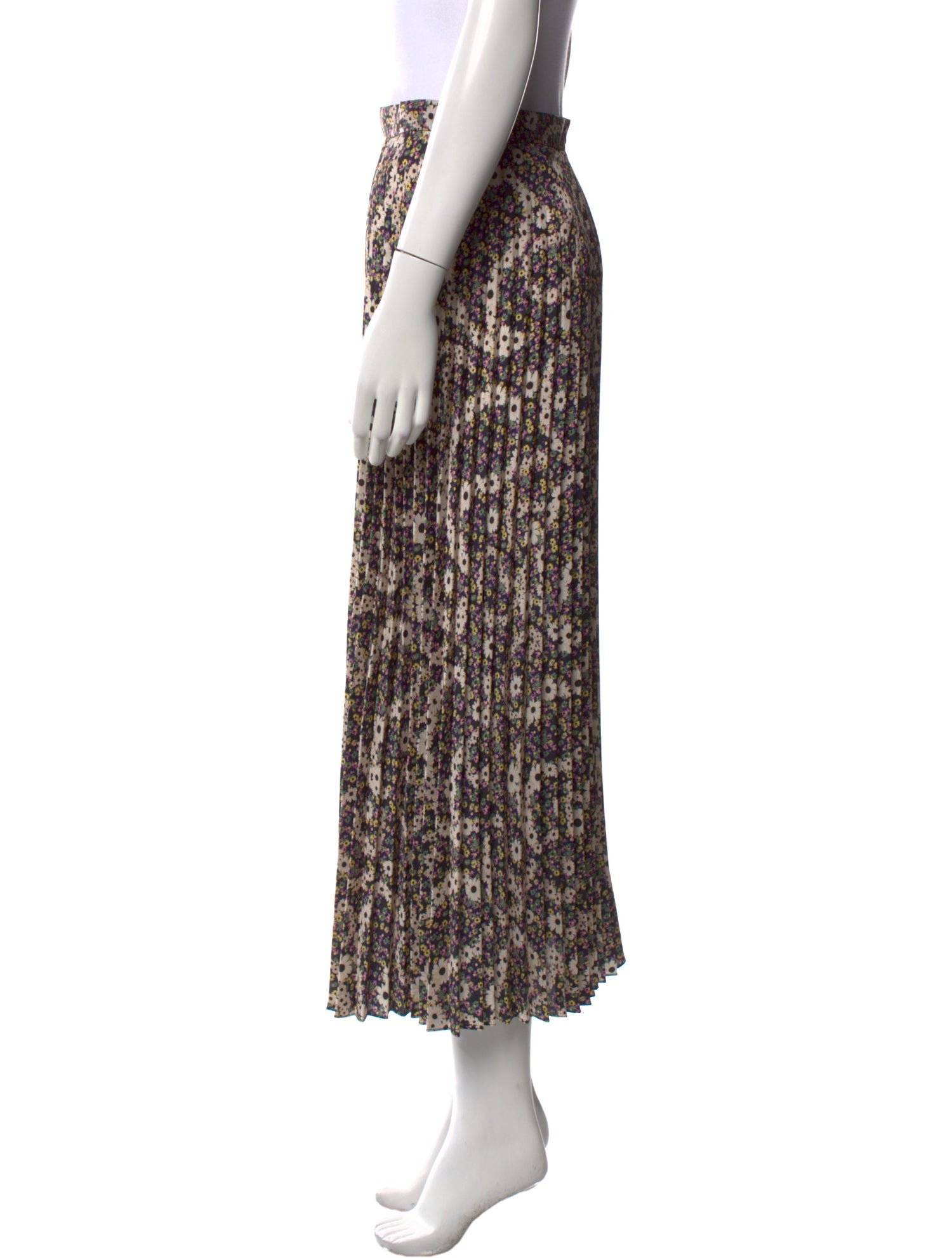 Sandro Floral Print Midi Length Skirt