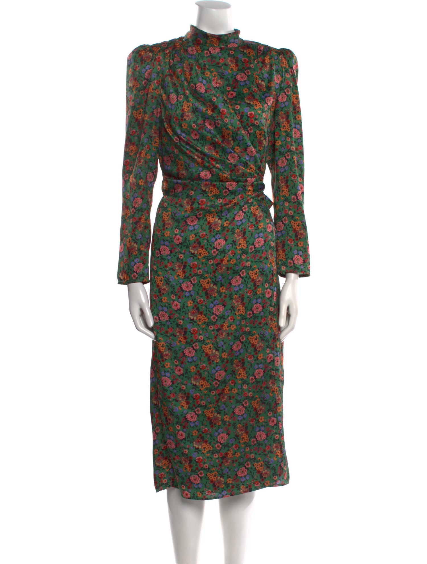 Sandro Floral Print Long Dress