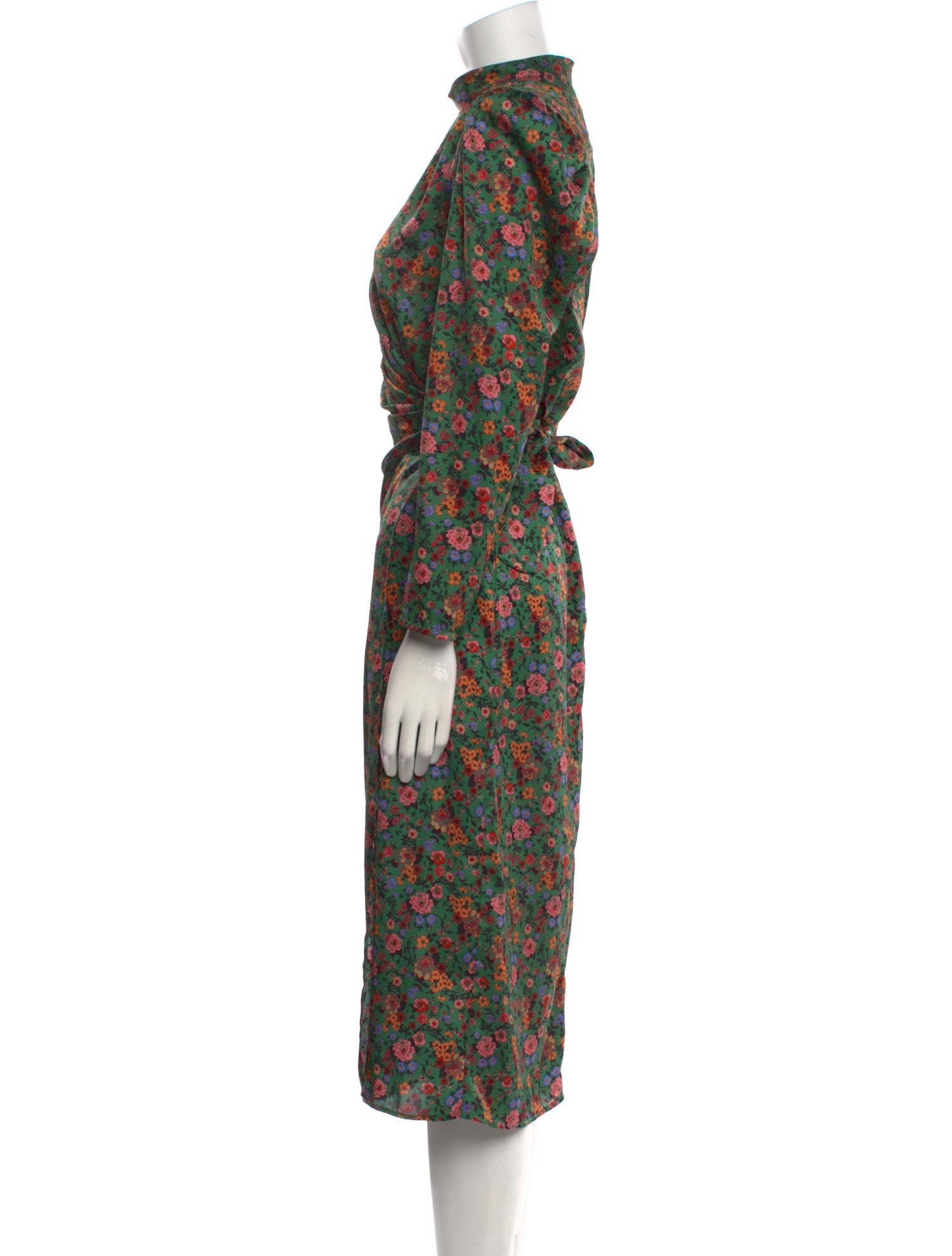 Sandro Floral Print Long Dress
