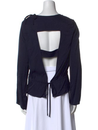 Sandro Crew Neck Long Sleeve Sweatshirt