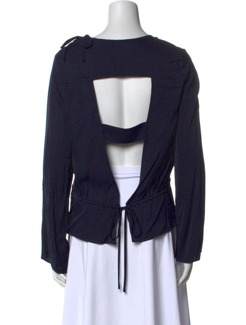 Sandro Crew Neck Long Sleeve Sweatshirt