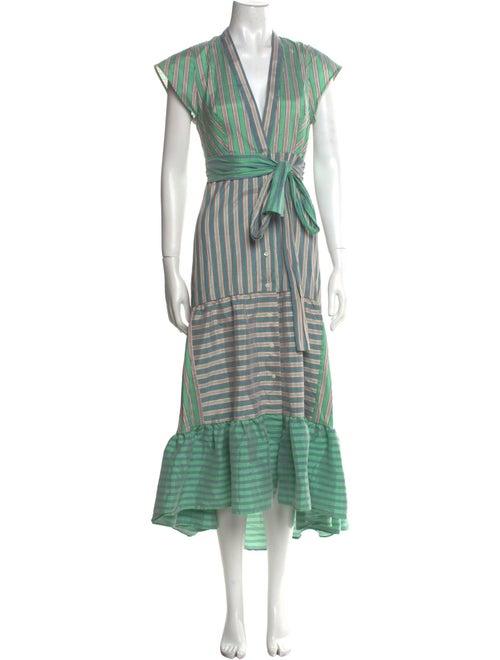 Sandro Striped Long Dress