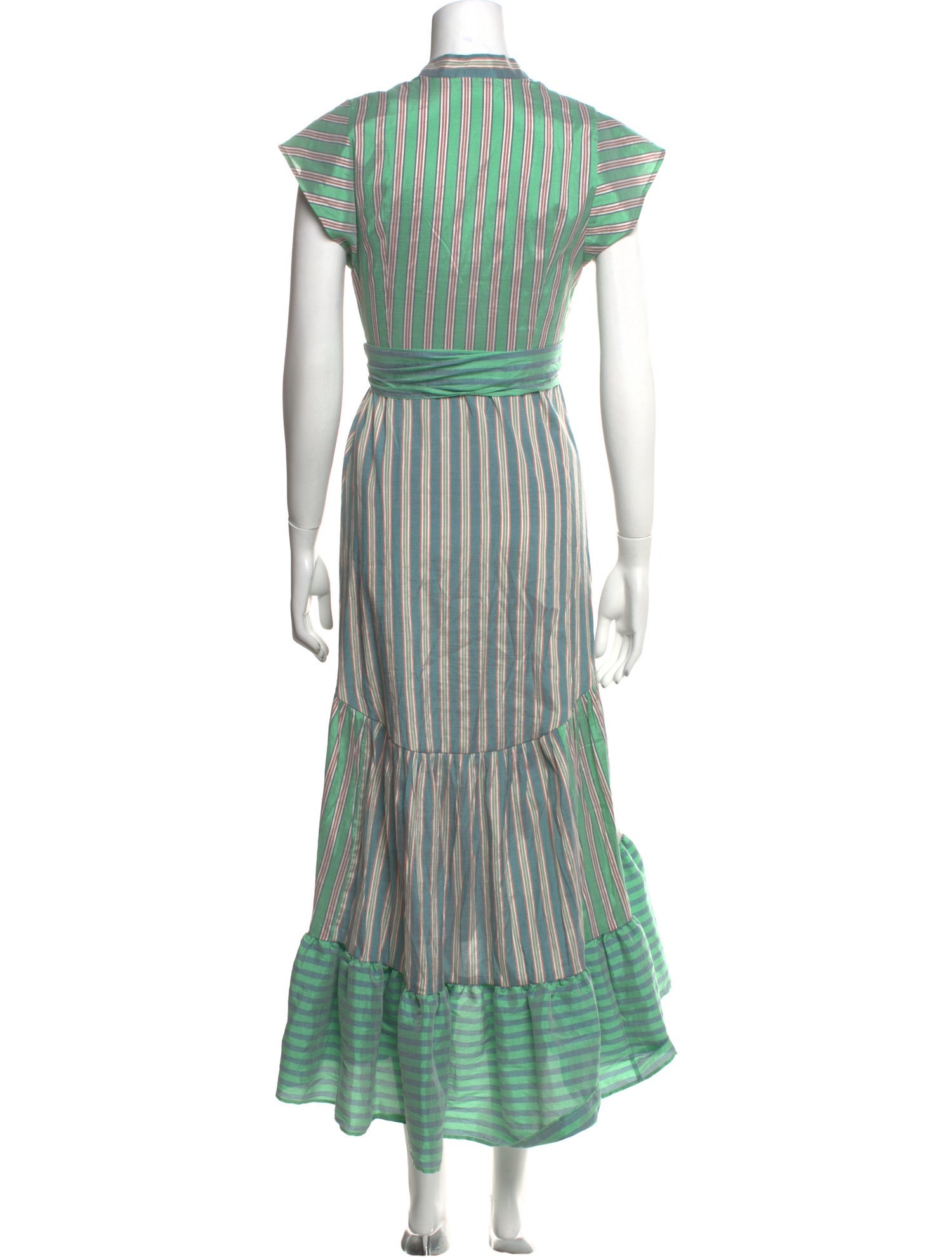 Sandro Striped Long Dress