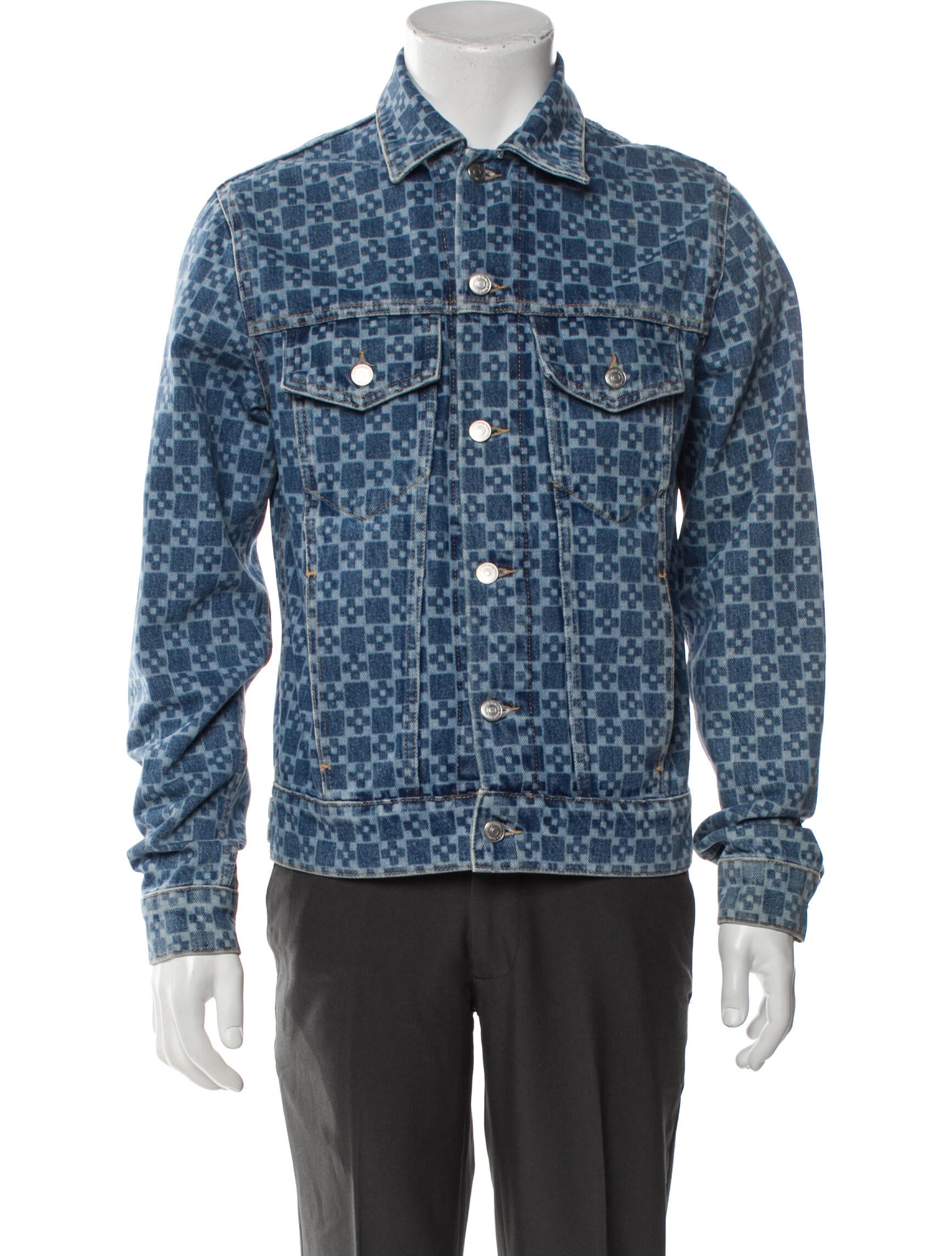 Sandro Printed Trucker Jacket