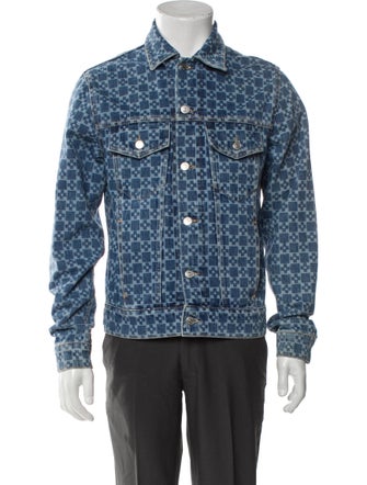 Sandro Printed Trucker Jacket