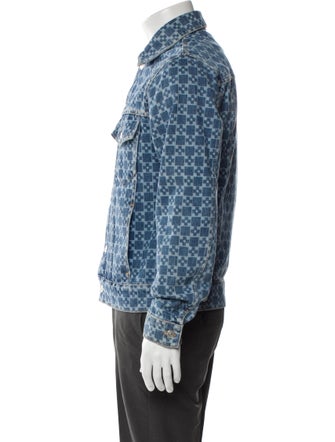 Sandro Printed Trucker Jacket