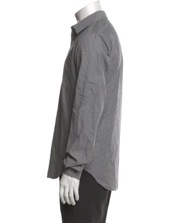 Sandro Striped Long Sleeve Denim Shirt