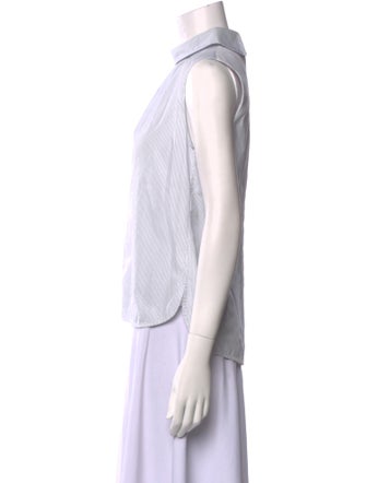 Sandro Mock Neck Sleeveless Top