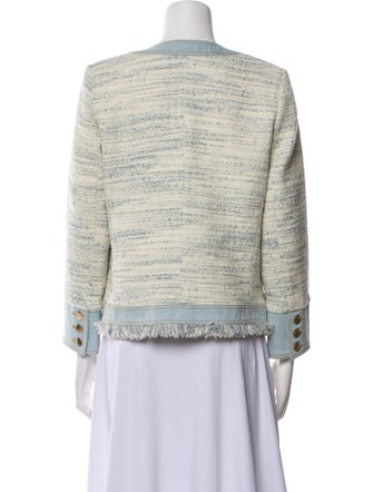 Sandro Tweed Tweed Pattern Evening Jacket