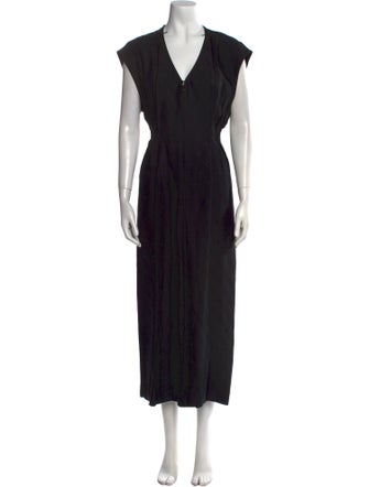 Sandro V-Neck Jumpsuit