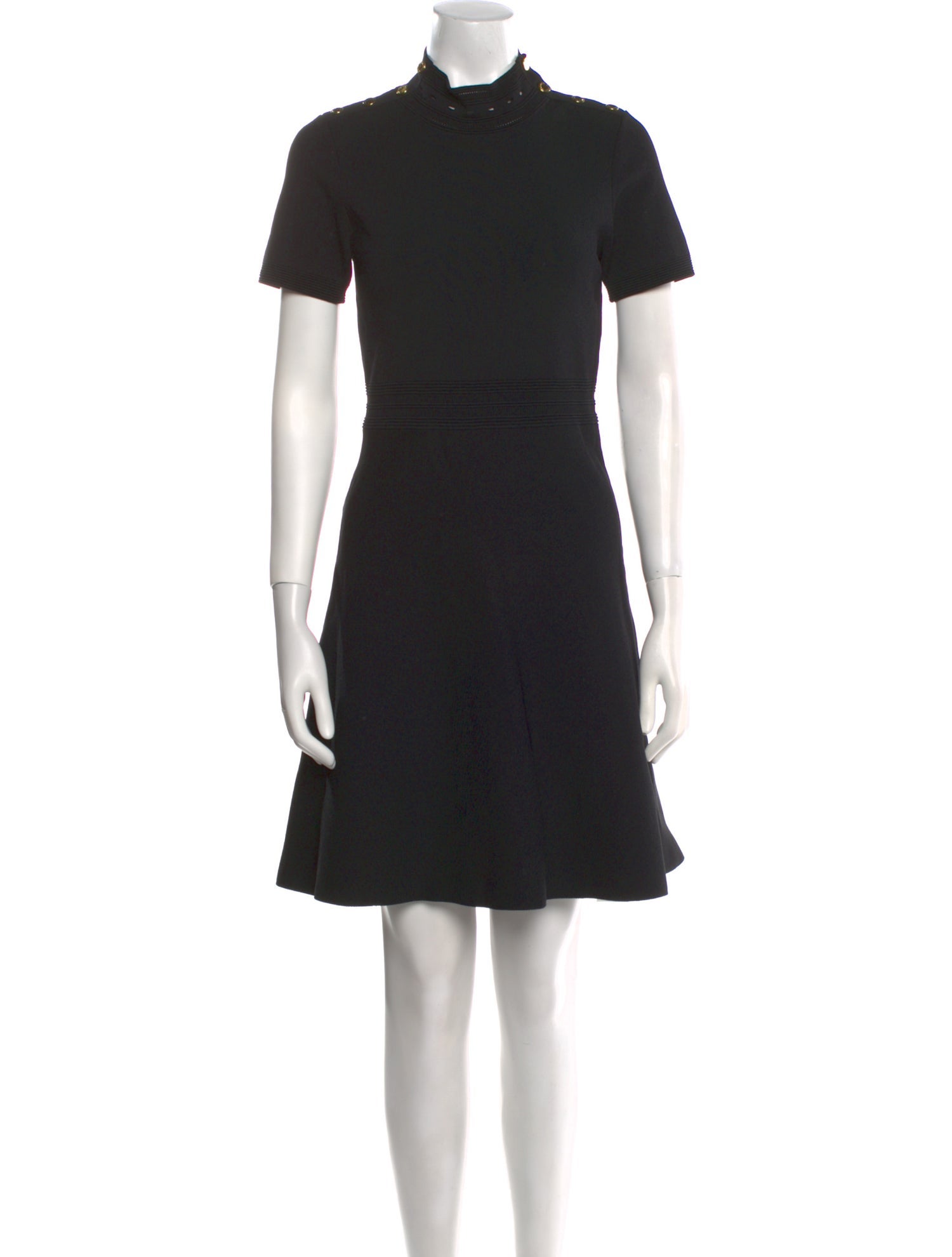 Sandro Mock Neck Mini Dress