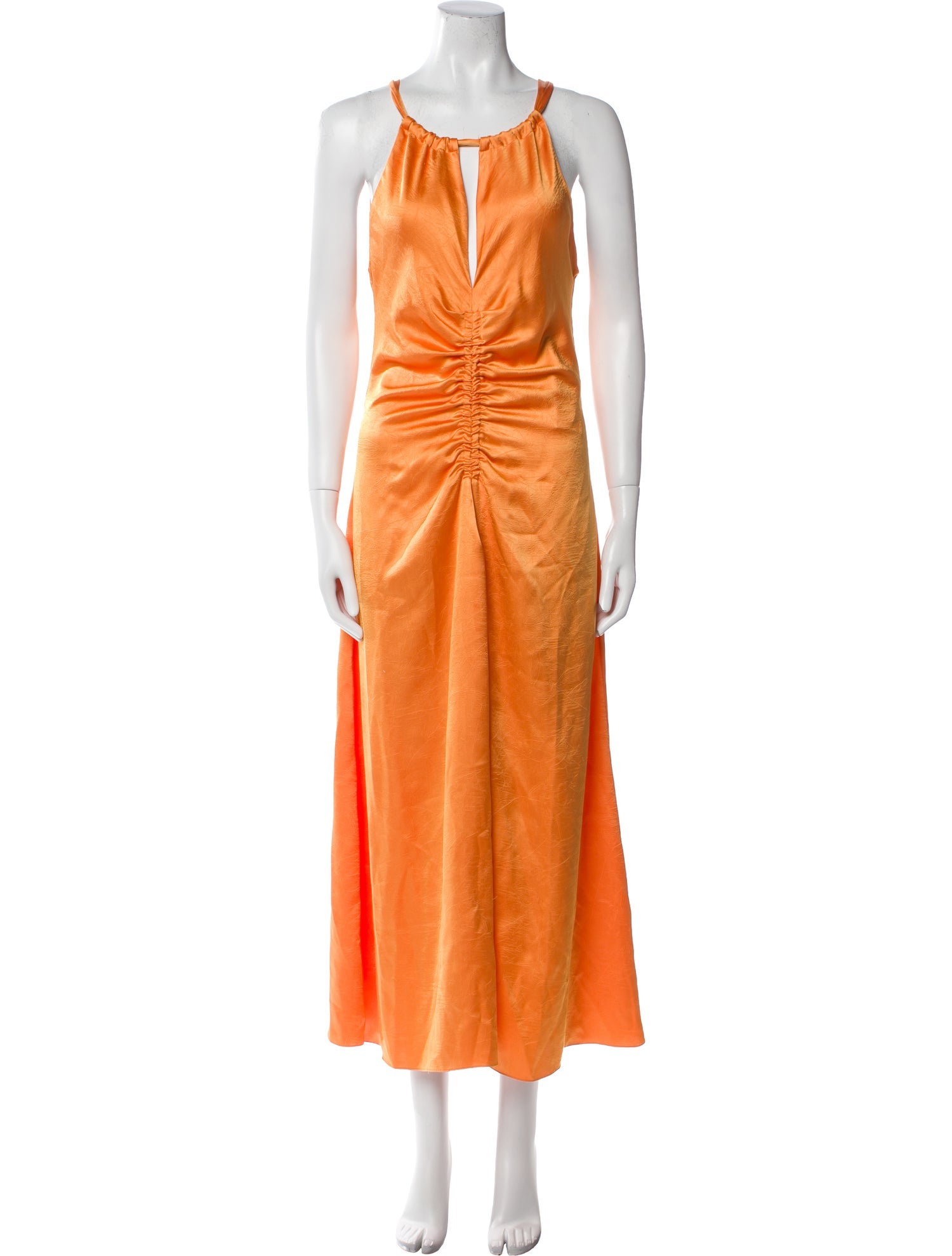 Sandro Scoop Neck Long Dress