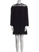 Sandro Mock Neck Mini Dress