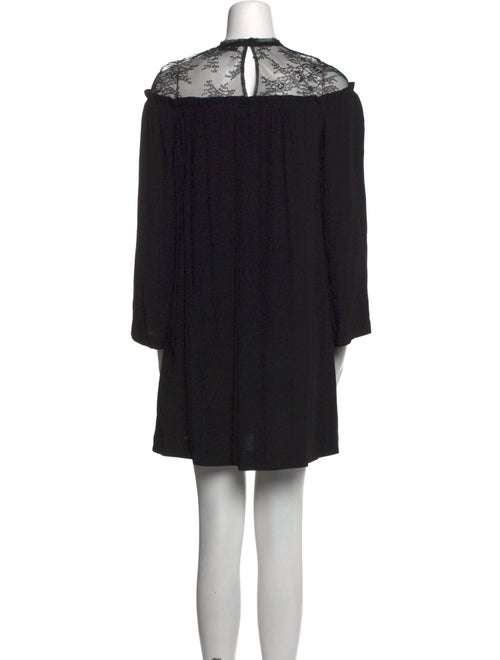 Sandro Mock Neck Mini Dress