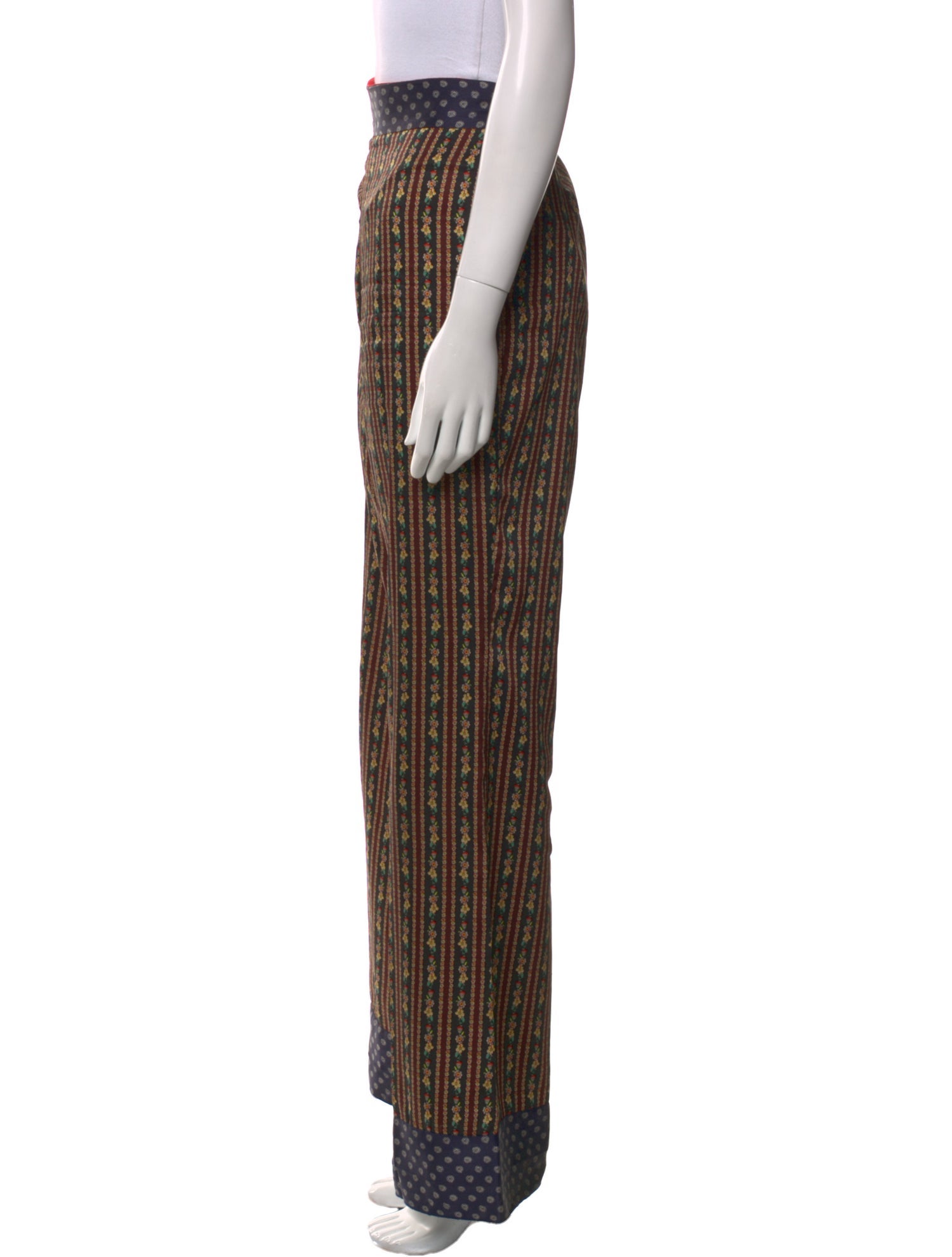 Sandro Striped Wide Leg Pants