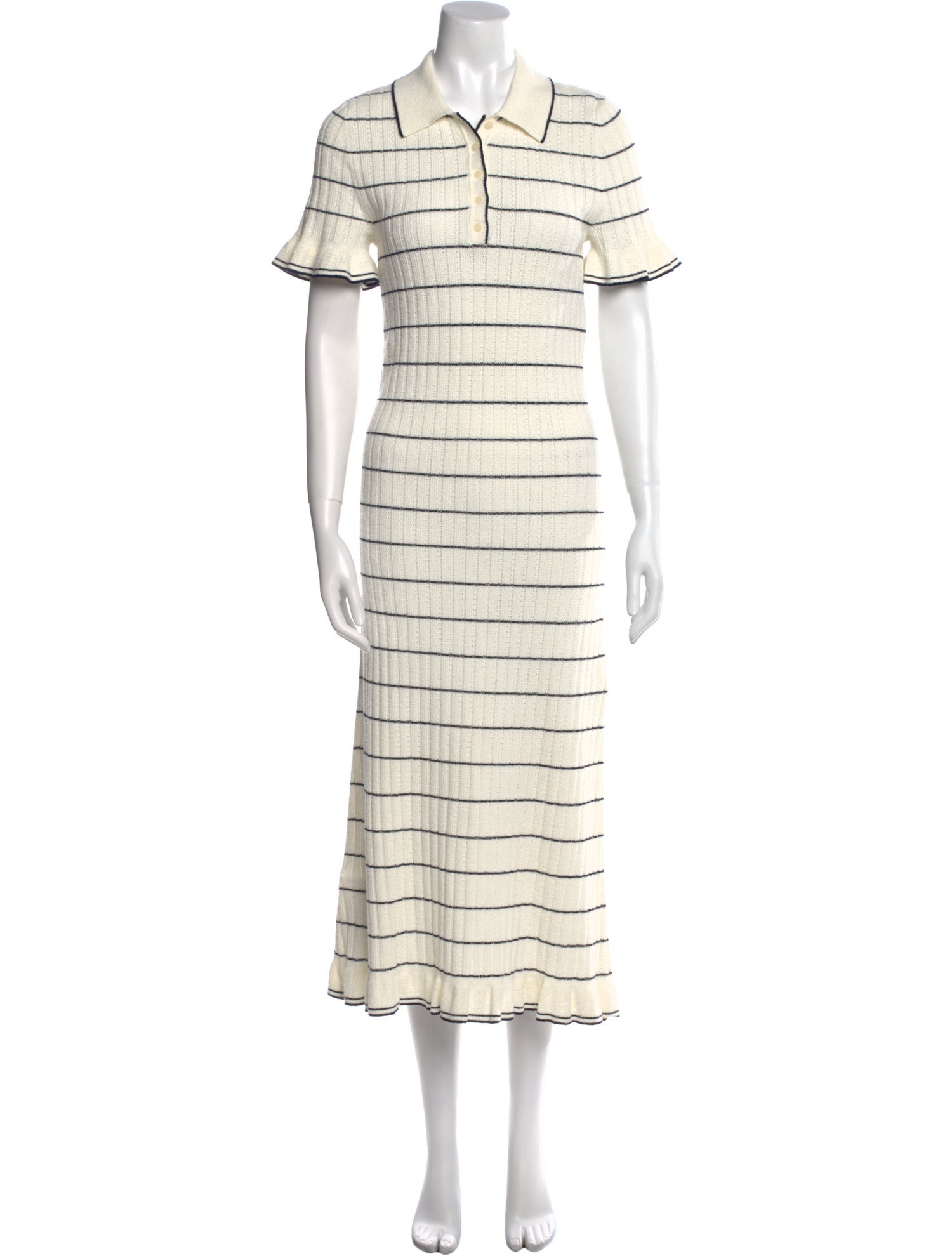 Sandro Striped Long Dress