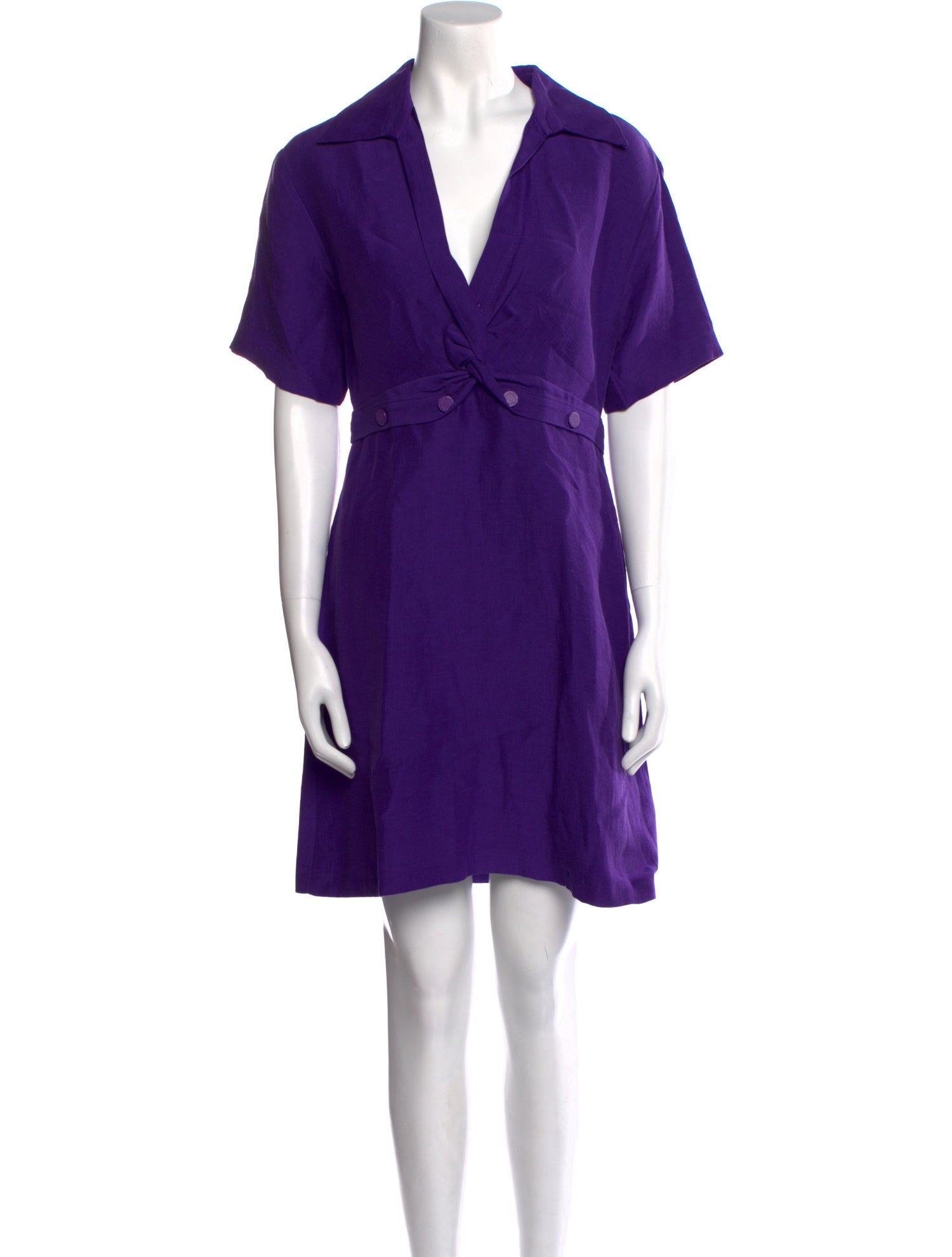 Sandro V-Neck Mini Dress