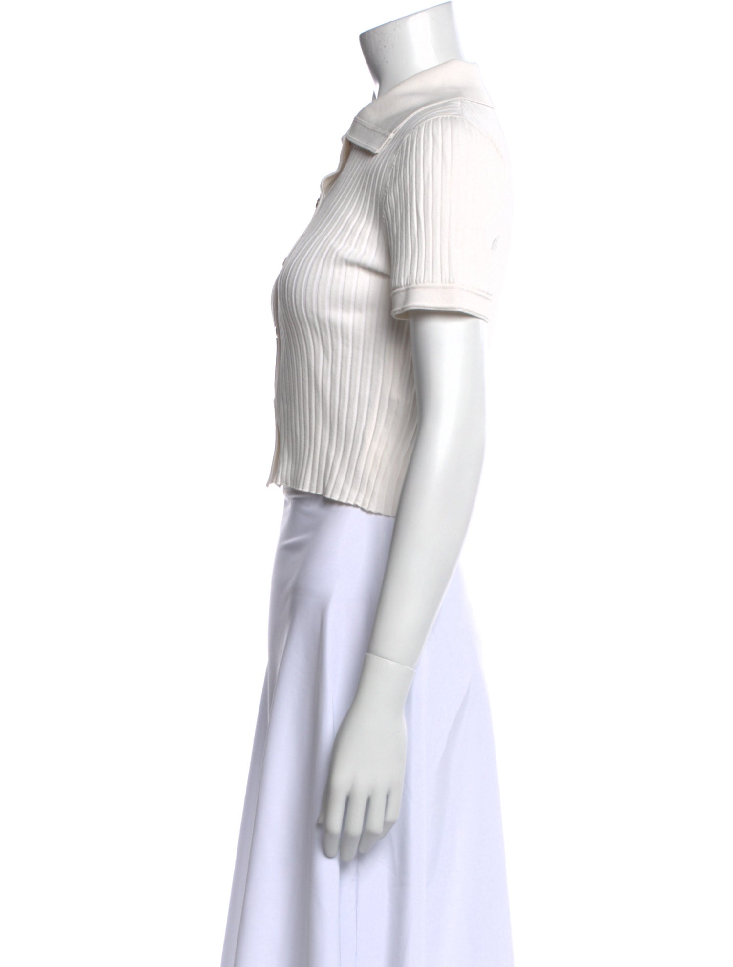 Sandro Short Sleeve Crop Top