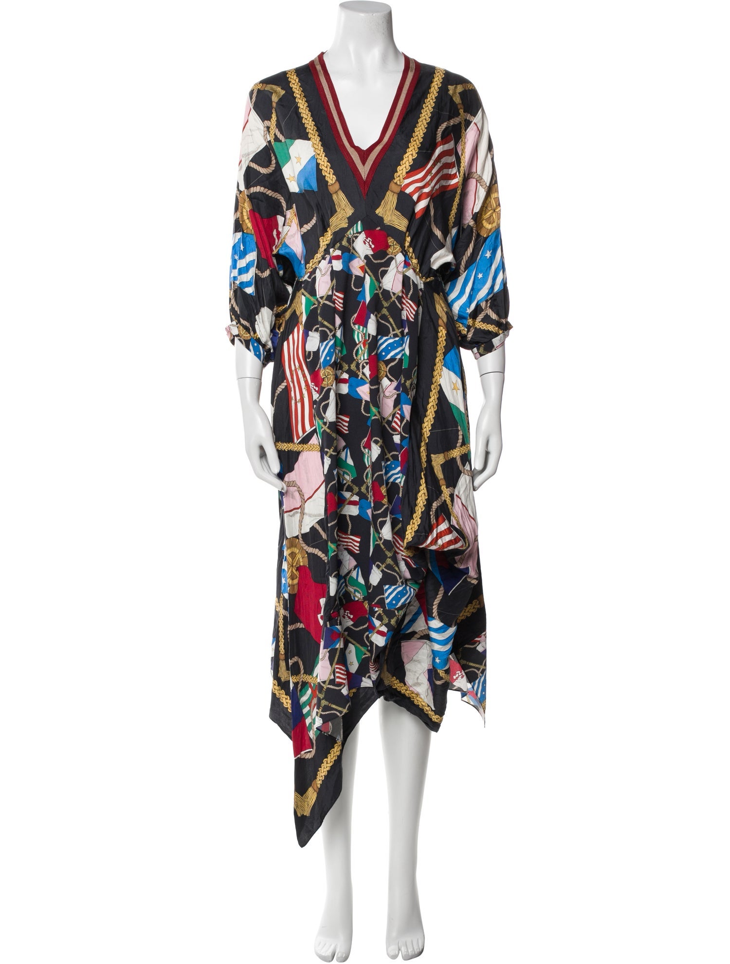 Sandro Silk Long Dress