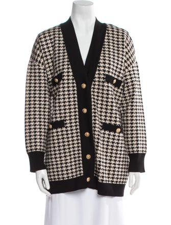 Sandro Houndstooth Print Evening Jacket