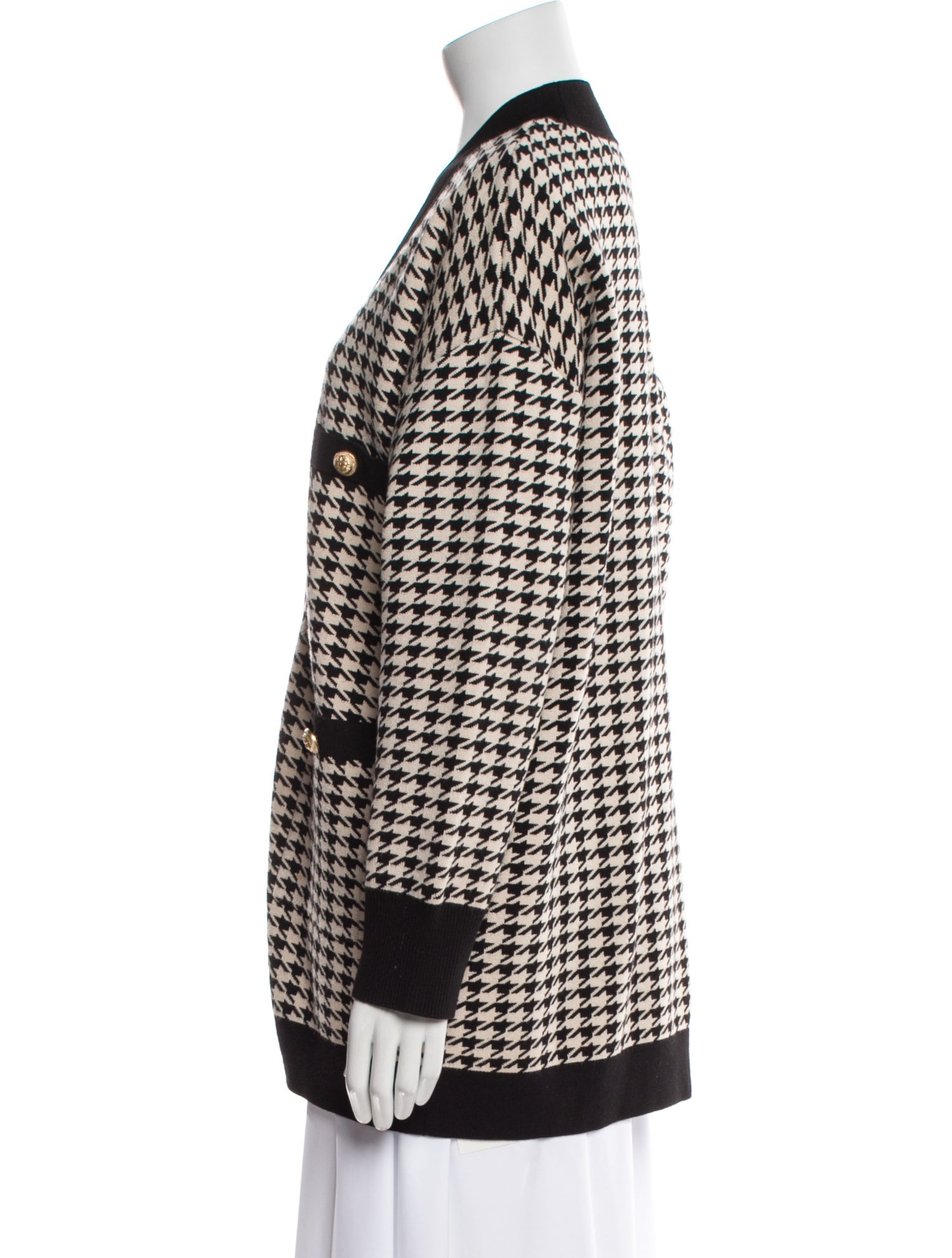 Sandro Houndstooth Print Evening Jacket