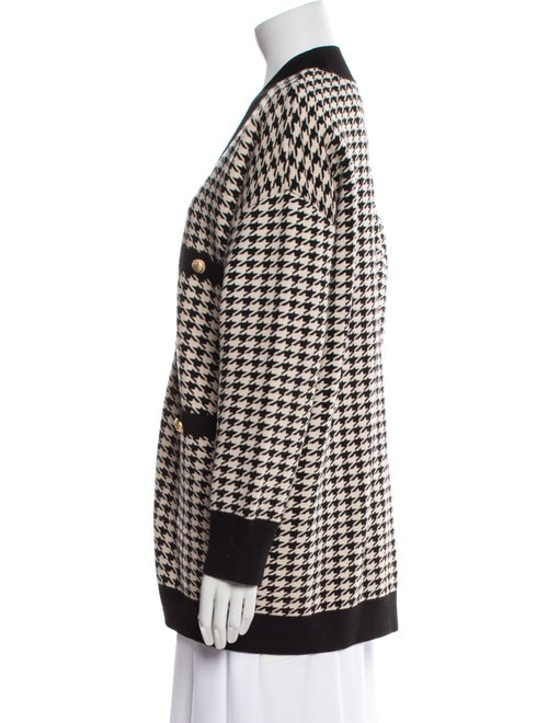 Sandro Houndstooth Print Evening Jacket
